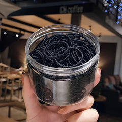 100pcs Elastic Hair Bands Rubber Hair Ties Hair Bands