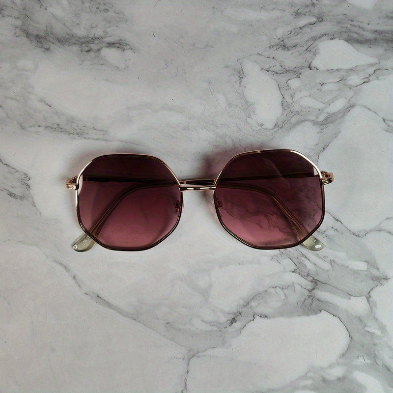 Metal Tinted Lens Sunglasses UV Protection