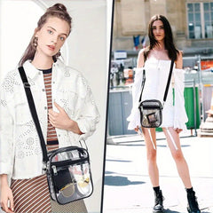 Clear Crossbody Bag Stadium Approved PVC Bag One Shoulder Bag