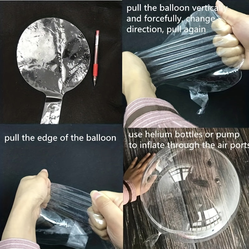 10pcs Transparent Balloon Inflatable Balloons Wedding Birthday Party Decoration
