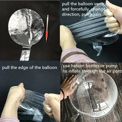 10pcs Transparent Balloon Inflatable Balloons Wedding Birthday Party Decoration