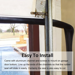 Garage Door Seals Bottom Rubber Weatherstrip Replacement Kit