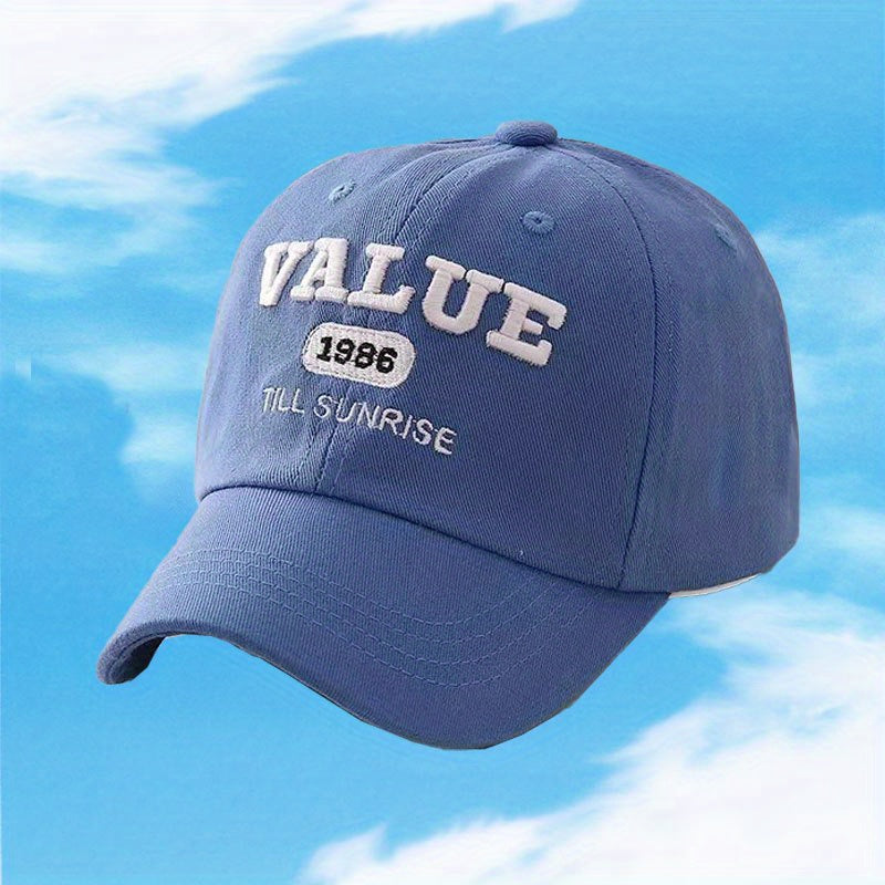 Middle School Children's Unisex Embroidered Word Baseball Cap Sun Hat