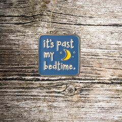 2pcs Past My Bedtime Enamel Pin Sleep Pin Not Awake Pin Bedtime Pin Moon Tired