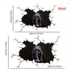 Halloween Window Stickers Scary Skeleton Decor Removable PVC Car Sticker