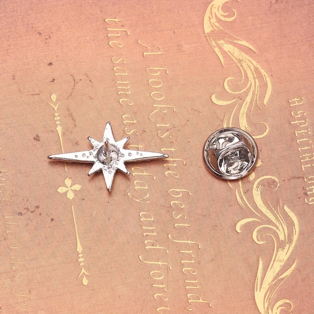 Stylish Six Pointed Star Brooch for Girls - Perfect Accessory