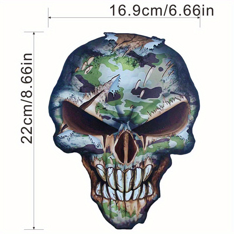 Skull Patches Iron On Sticker Dead Heat Transfer Decals Jackets Backpacks