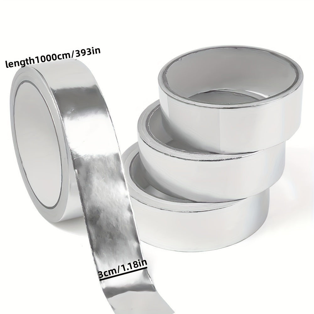 High Temp Aluminum Foil Tape Flame Retardant Tin Foil Tape Fiberglass Conductor