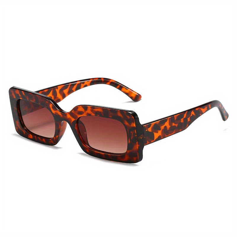 Y2K Rectangle Sunglasses Candy Jelly Glasses UV400