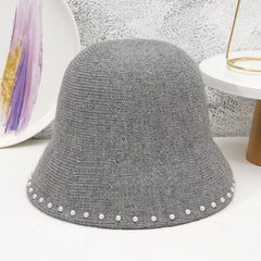 Fluffy Pearls Bucket Hat Adult Fluffy Bucket Hat