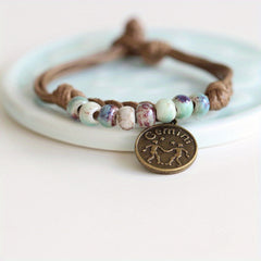 12 Constellation Retro Bracelet for Men