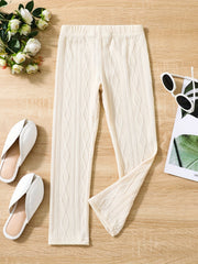 Girls' Cable Knit Ankle Pants Leggings