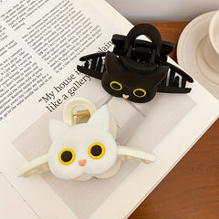 Silicone Cat Hair Claw Hair Clip Female Large Back Head Clip Cartoon Headwear