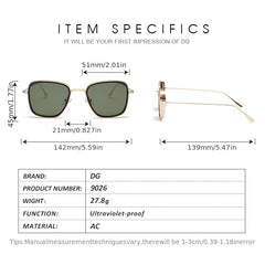 Men's Steampunk Polarized Sunglasses Large Frame UV Protection