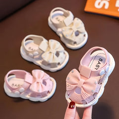 Baby Girls Bowknot Sandals Lightweight Non slip Sandals