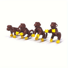 Monkey Mini Building Blocks Forest Scene Doll Toy Chirstmas Gift