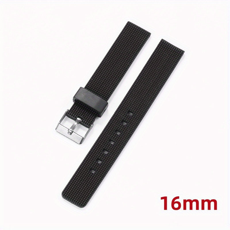 Silicone Band Strap Bracelet 16-26mm Men Women Sports Rubber Watch Band