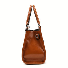 3PCS PU Leather Handbag Set Crossbody Bag & Clutch Purse With Zipper