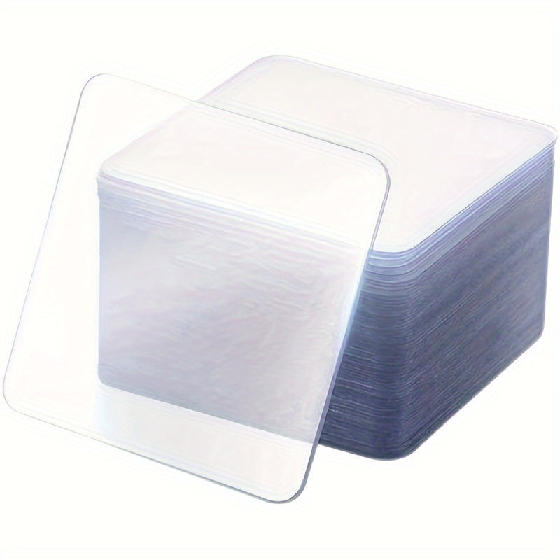 1pc Transparent PVC Nano Double Sided Adhesive Sheet Strong Adhesive Hook