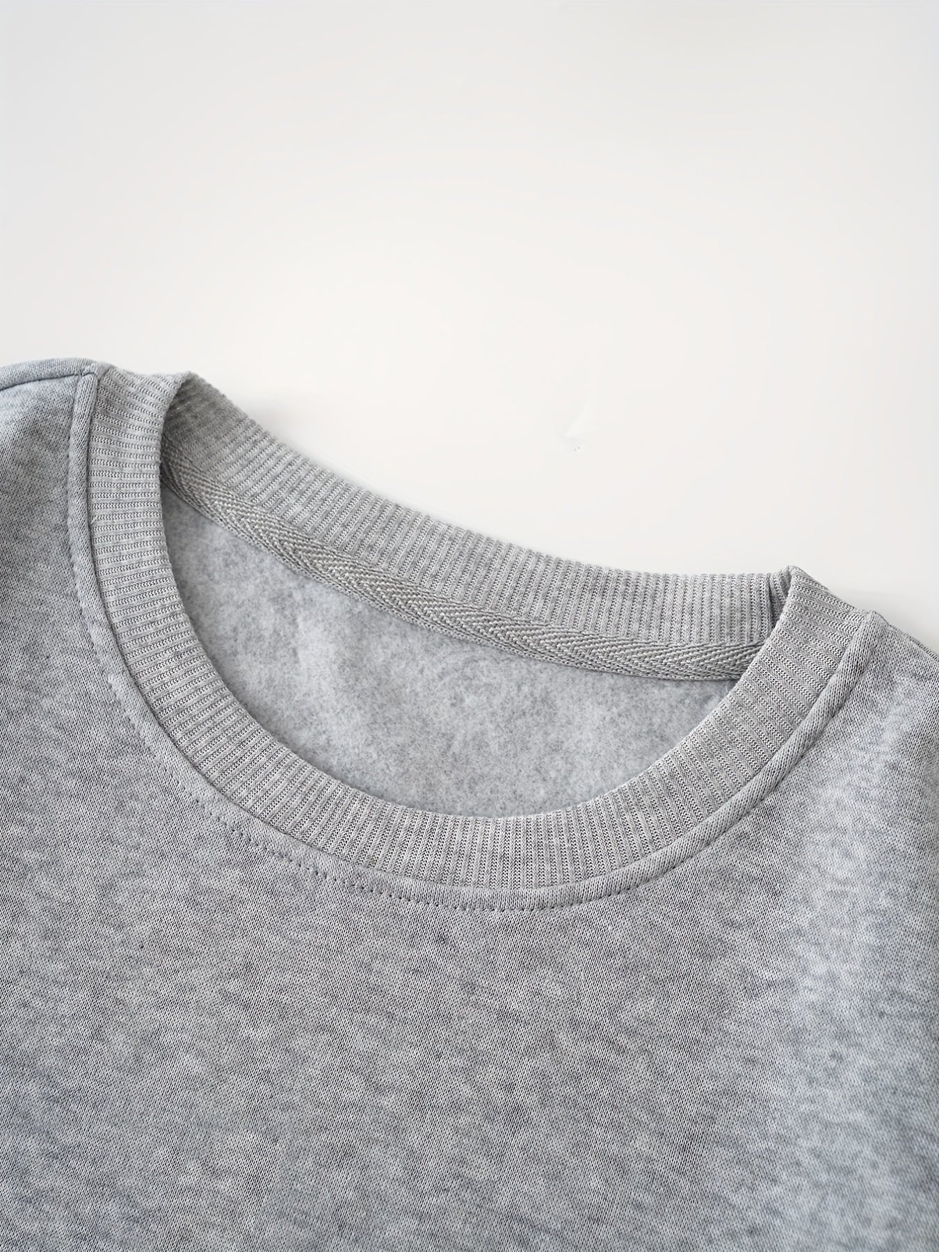 Smiling Face Print Loose Long Sleeve Sweatshirt for Women