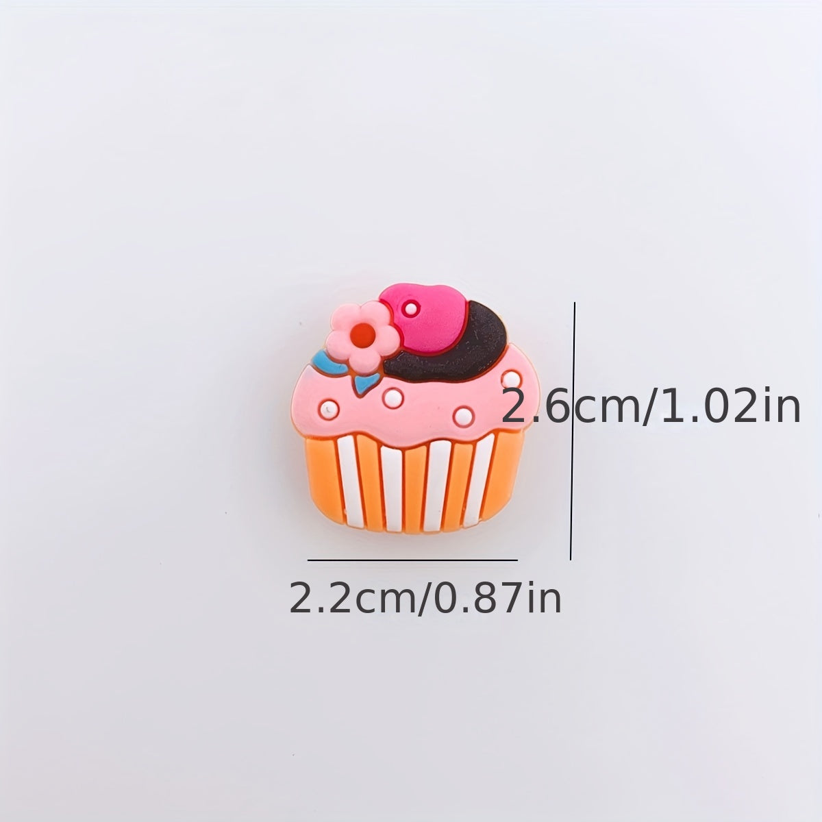 24pcs Cartoon Ice Cream Shoe Charms Cake Strawberry Ornaments DIY Decorations
