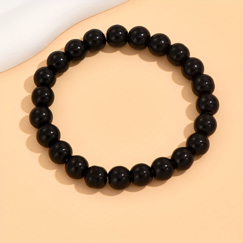 Agate Bead Bracelet for Positive Energy and Balance