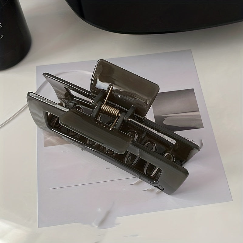Dark Gray Hair Claw Clips Strong Hold Thick Hair Accessories