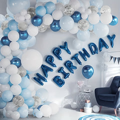 126pcs Silvery Latex Balloon Set Party Supplies Wedding Decoration