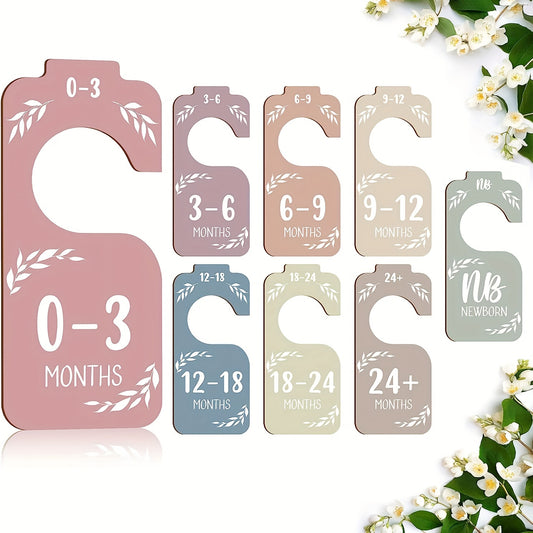 Double Sided Colorful Closet Divider for Nursery Decor