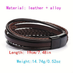 Hand woven Leather Bracelet Men's Ethnic Wind Bracelet