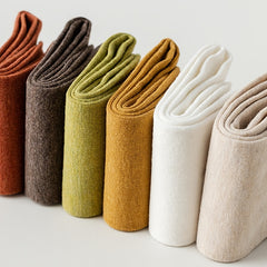 5 Pairs Solid Socks Women's Mid Tube Stockings
