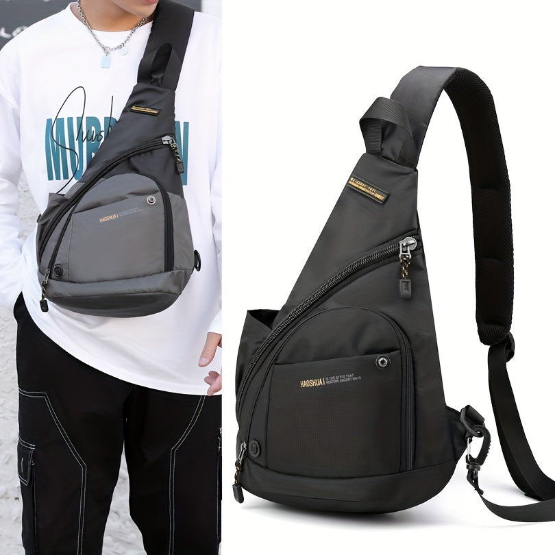 Men's Water Resistant Crossbody Bag for Outdoor Travel