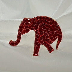 Elephant Rhinestone Brooch Cartoon Animal Badge Shirt Bags Decor