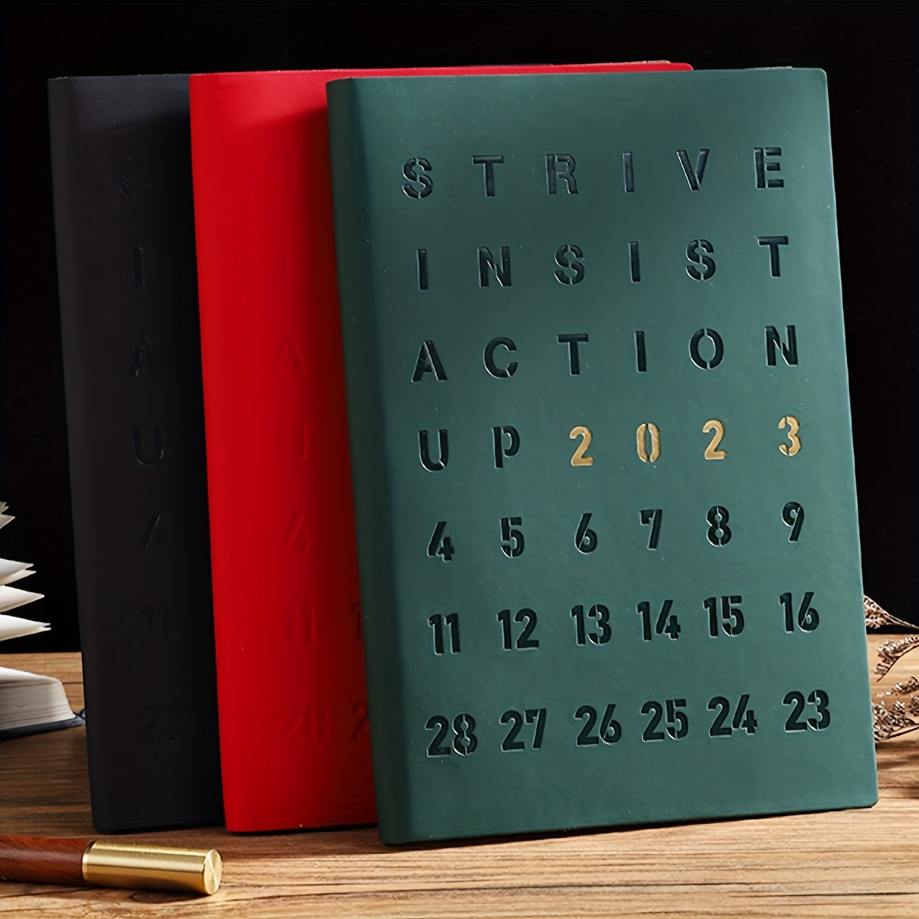 Green A5 Thickened Planner Writing Notebook, 100 Sheets