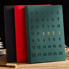 Green A5 Thickened Planner Writing Notebook, 100 Sheets