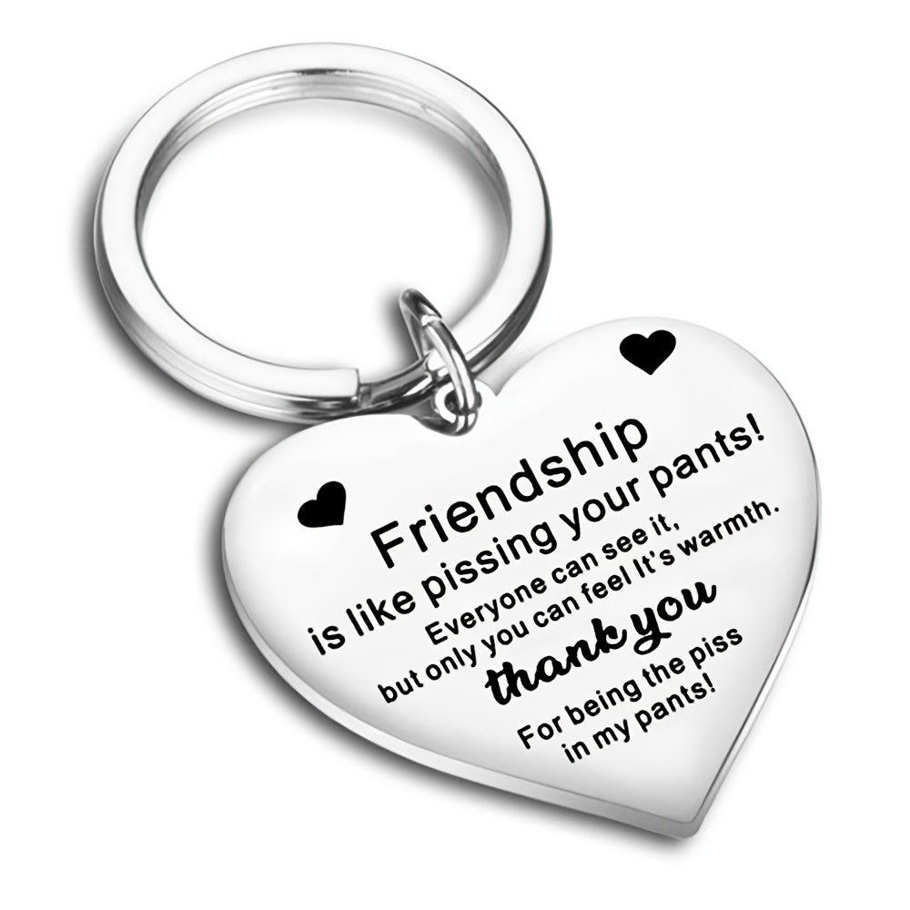Friendship Heart Keychain Friends Gift