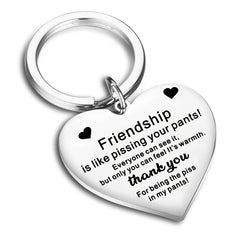 Friendship Heart Keychain Friends Gift