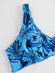 Boho Bikini Set Plus Floral Twist Bra & Panty Swimsuit