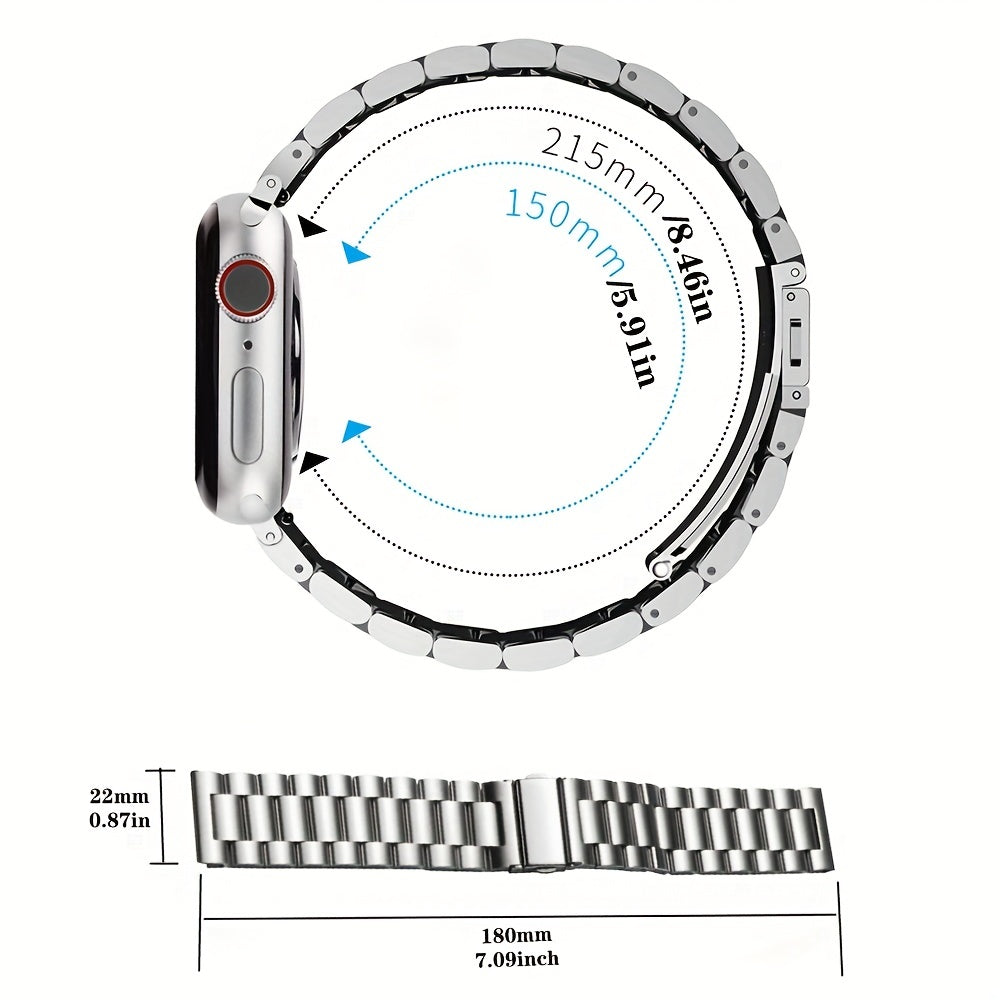Stainless Steel Smart Watch Belt Safety Buckle + Tools