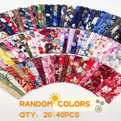 20pcs 40pcs Small Square Fabric Cotton Patchwork Series Quilt Patchwork
