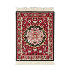 Persian Mini Woven Rug Mat Mousepad Retro Style Carpet Pattern