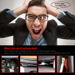 2pcs Seat Gaps Filler Universal For Car SUV Truck Stop Cell Phone Wallet Key Coi