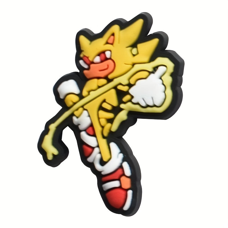 27pcs Anime Characters Shoe Charms for Clogs Jibts Bubble Slides Sandals