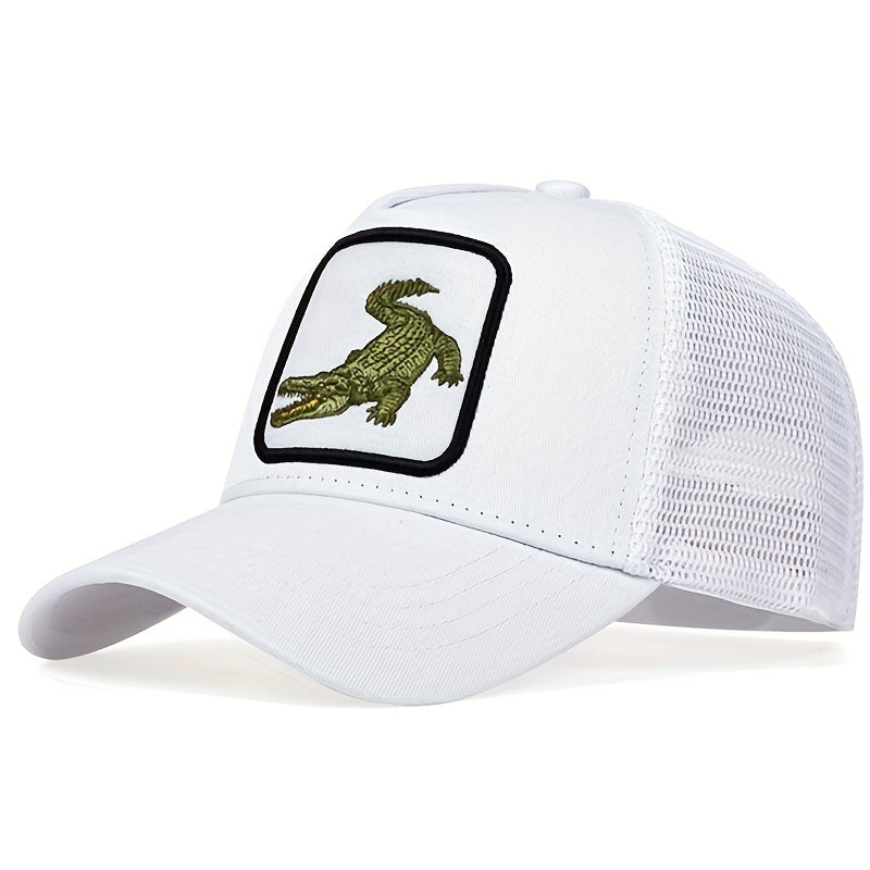Men's Crocodile Baseball Cap Adjustable Trucker Hat