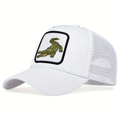 Men's Crocodile Baseball Cap Adjustable Trucker Hat