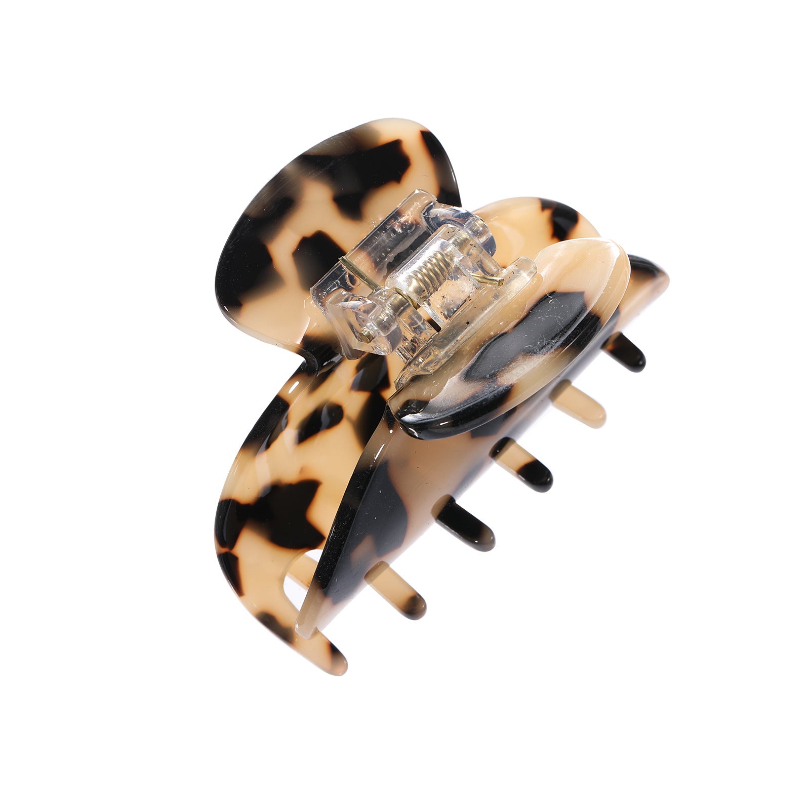 Plaid Hair Claw Clip Acetic Acid Tortoiseshell Non Slip Strong Grip
