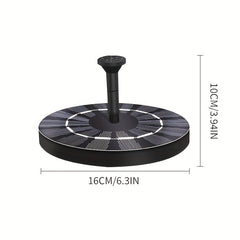 Circular Solar Fountain Outdoor Pool Bird Bath Courtyard Garden Fountain