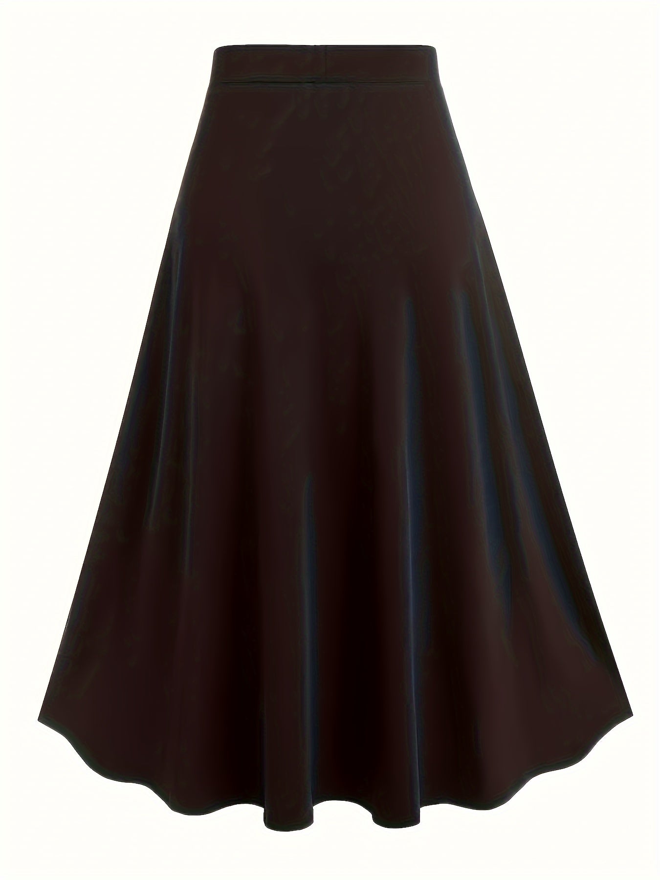  Gothic Lace Up Colorblock Maxi Skirt