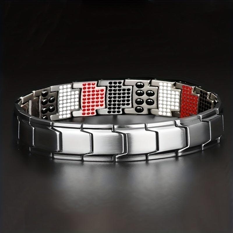 Magnetic Therapy Bracelet with Removable Links for Fathers