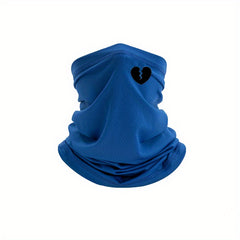 Broken Heart Print Mask Unisex Windproof Neck Gaiter